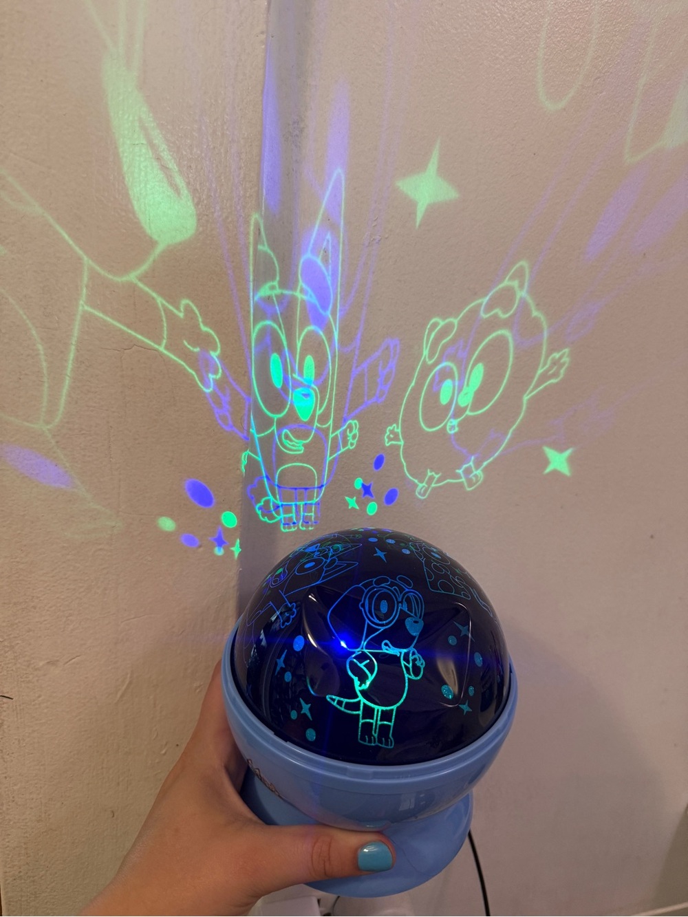 Blue  BLUEY Starry Projector Night Light - Children's VR/AR Accessory
